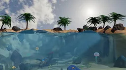 Stylized Island Scene