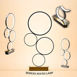 Artistic rendering of a contemporary lamp design in Blender, ideal for bedroom ambiance and reading.