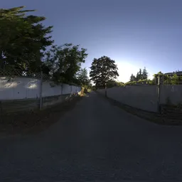 Alleyway in Residential Neighborhood