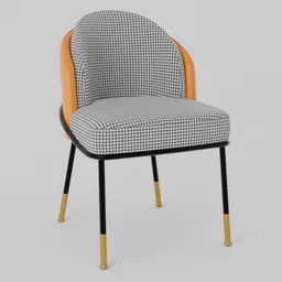 "Elevate your dining experience with the Ratley Dining Chair, a timeless design inspired by Weilai concept. Featuring a black and white checkered seat and thick linings, this chair is perfect for any classic or retro-themed setting. Created in Blender 3D, this 3D model is a must-have for designers and artists alike."
