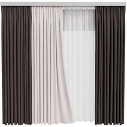 MI Silk and Cotton Curtain Set