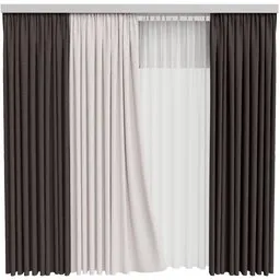 MI Silk and Cotton Curtain Set