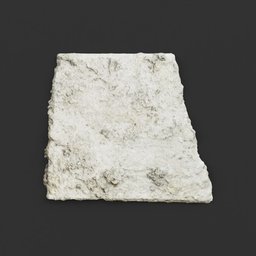 Photoscanned Piece of Half-buried Concrete