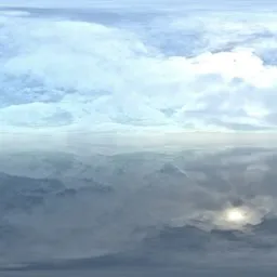 Infinite cloudy and contrasting sky