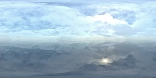 Infinite cloudy and contrasting sky