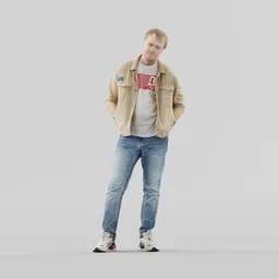 Guy in casual outfit