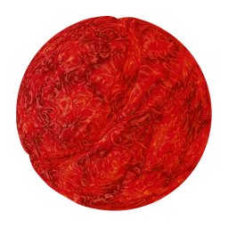 Red hot suface with emission