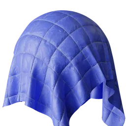Quilted Blue Nylon