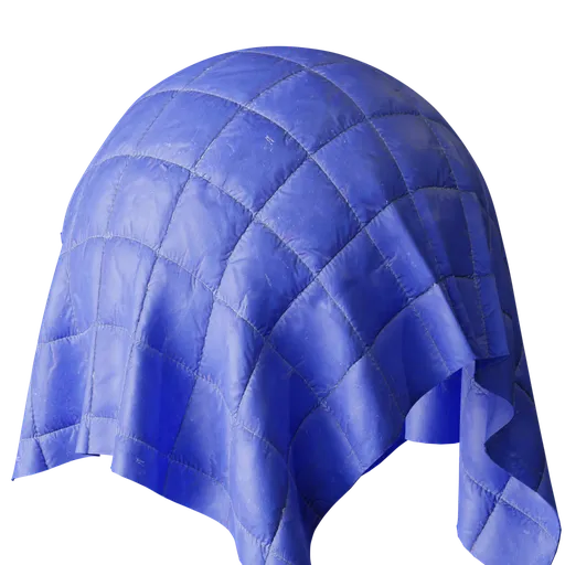 Quilted Blue Nylon