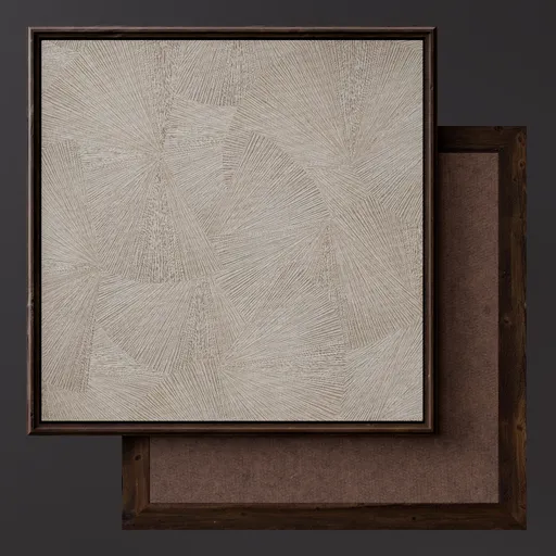 Painting Art Asbtract Leaves Line