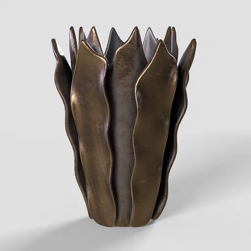 Vase Bronze Seaweeds