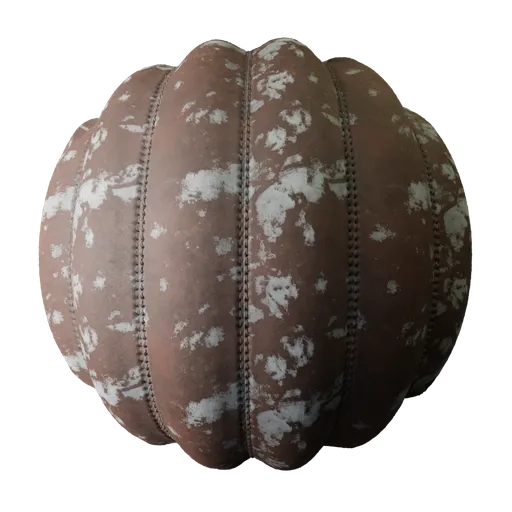 High-resolution PBR old stitched fabric texture for 3D modeling and rendering in Blender and other software.