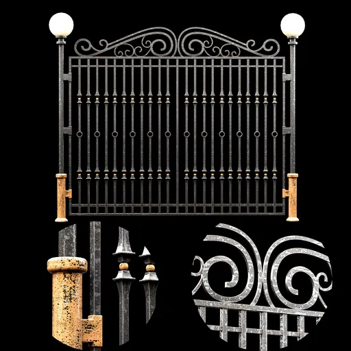 Ornamental Wrought Iron Gate Fence