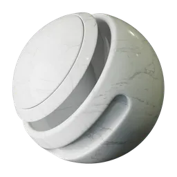 White marble crystal