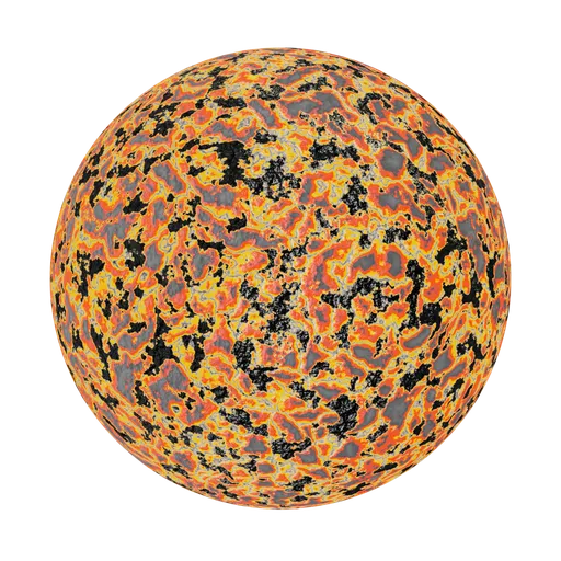Lava Heat Flowing Material