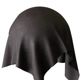 Brown Pleated Fabric