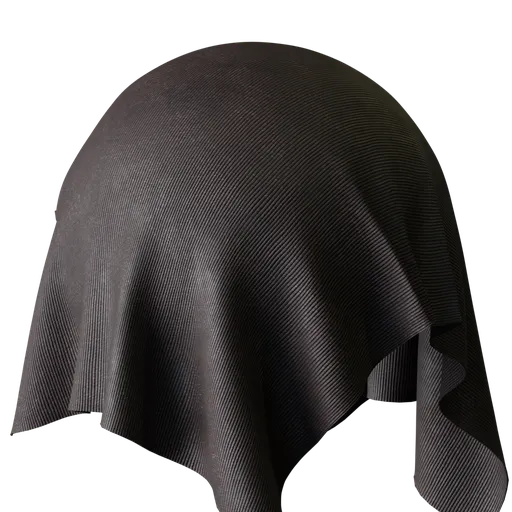 Brown Pleated Fabric