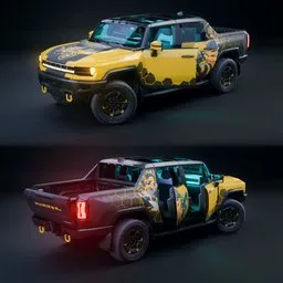 Hummer EV 2022 – Rigged 4K PBR Livery 1