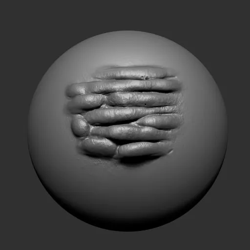 NS Alien Creature Gills Fleshy Swollen