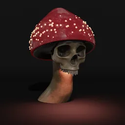 Halloween Skullshroom Light