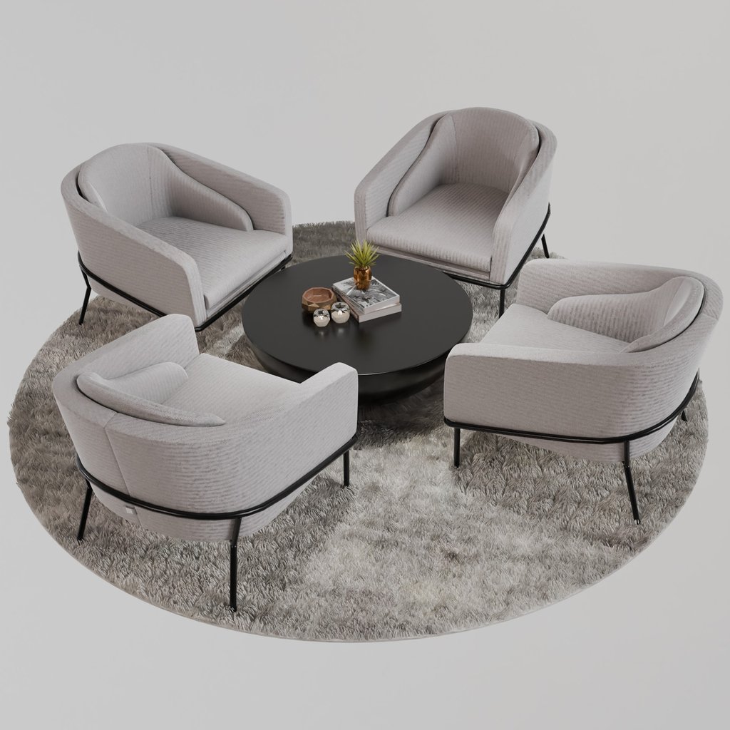 Lounge Living Room | Sitting Chairs Models | BlenderKit