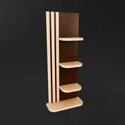 Slatted Wall Shelf