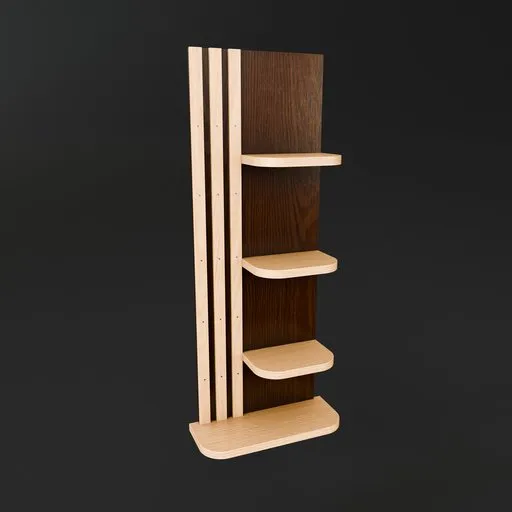 Slatted Wall Shelf