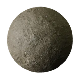 Dry Gray Mud with Straw