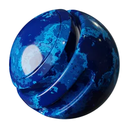 Blue Aquatic Marble