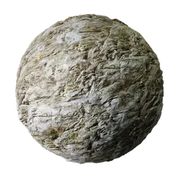 2K PBR seamless stone material, ideal for Blender 3D texturing with realistic displacement detail.