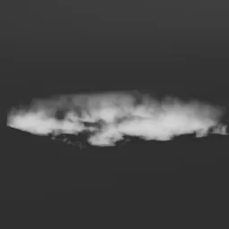 Detailed 3D model of ground mist with scalable gradient for atmospheric Blender rendering.