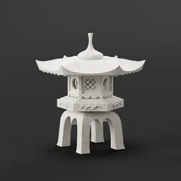 Rokkaku Yukimi Japanese Lantern