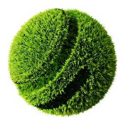 Realistic Grass 01 LowPoly PBR texture for 3D environments, seamless and customizable for Blender.