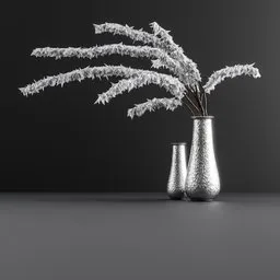 Decoration set with vase and deco plant