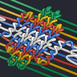 Braided Wire Knot Anime Cel Shaded