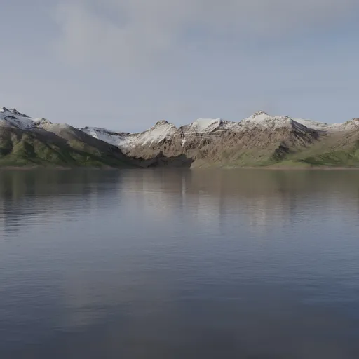 Mountain Landscape Terrain Lake
