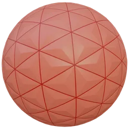 Reddish Pyramid Decor wall grout