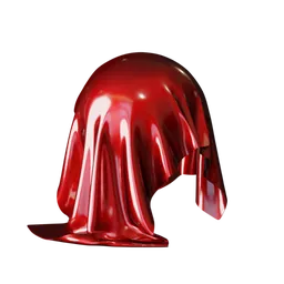 High-quality red metallic flake car paint PBR material for 3D modeling in Blender and other software.