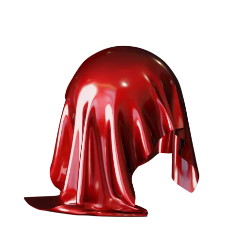 High-quality red metallic flake car paint PBR material for 3D modeling in Blender and other software.