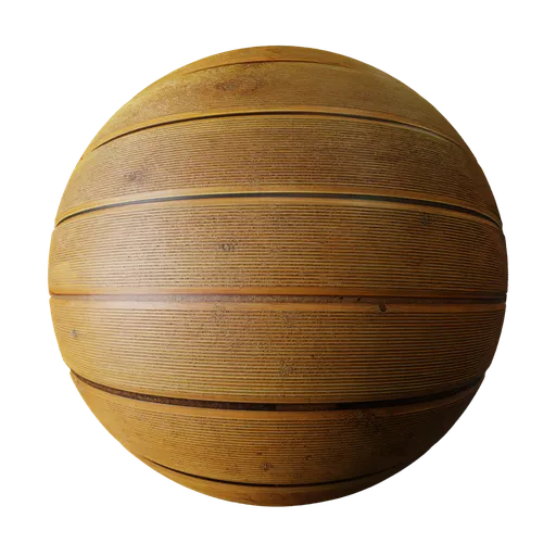Terrace wooden planks