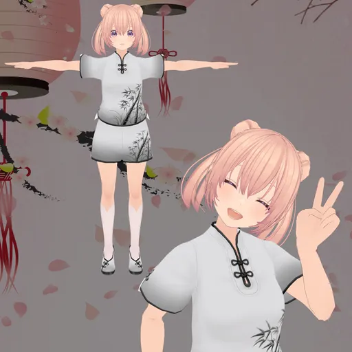 Anime Cute Girl (Rigged/Animated)