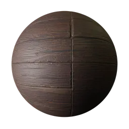 Old varnished wooden floor