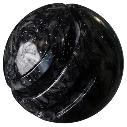 Marble Marked Black