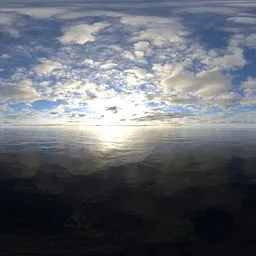 Sunset cloud yellow light