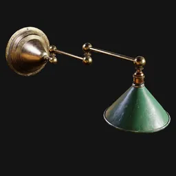 Industrial Swing-Arm Wall Lamp