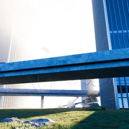 Apocalyptic Abandoned City Oasis