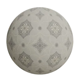Lace medallion wallpaper