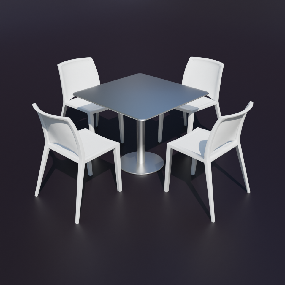 Restaurant patio furniture 03 models BlenderKit