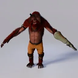 Sci-Fi Cyborg Ape