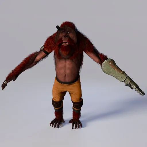 Sci-Fi Cyborg Ape